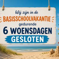 Zomervakantie: Woensdagen gesloten